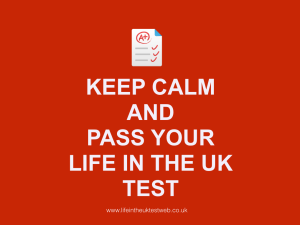 keep calm pass life uk test